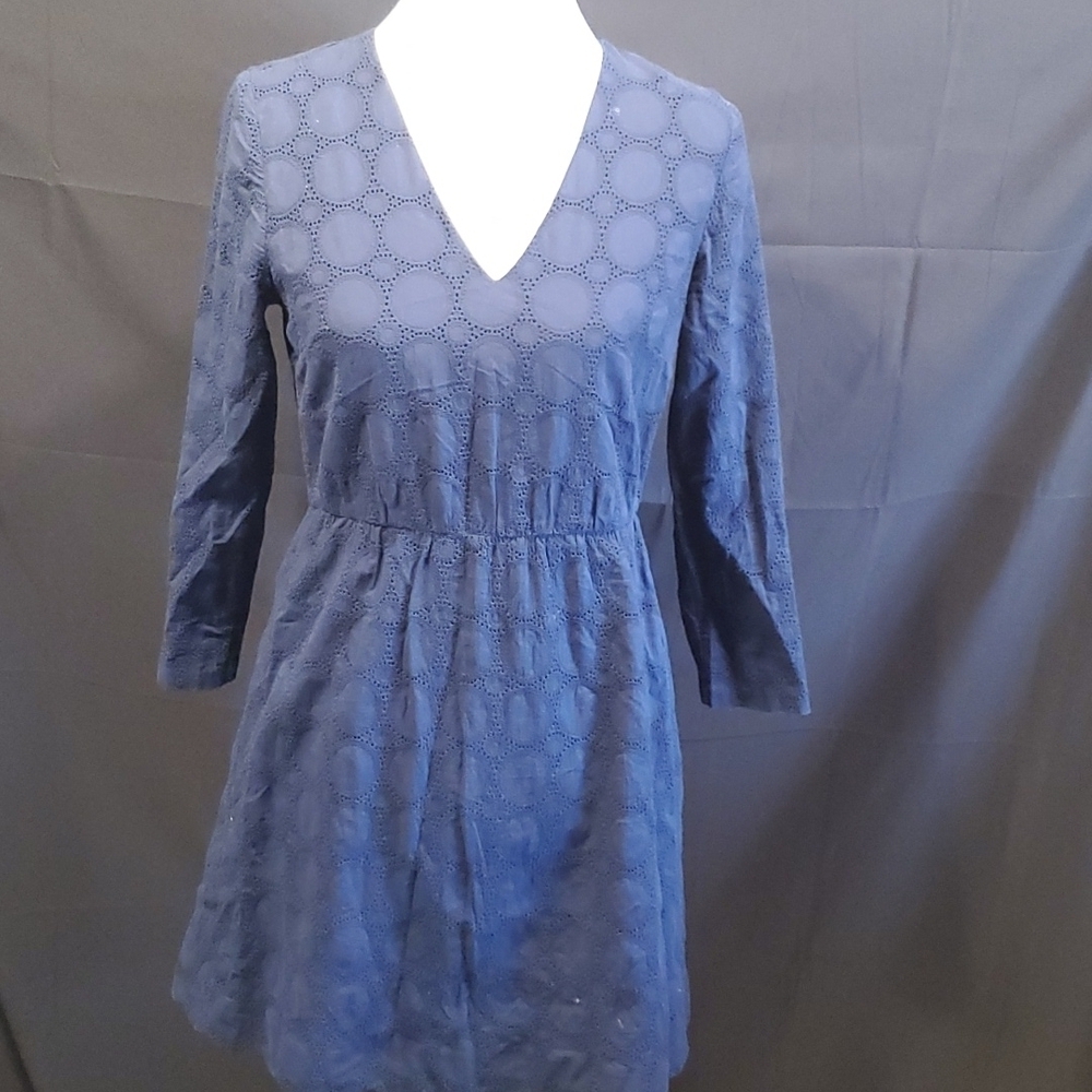 J.Crew Lace Scalloped Edge Midi Dress SZ 4